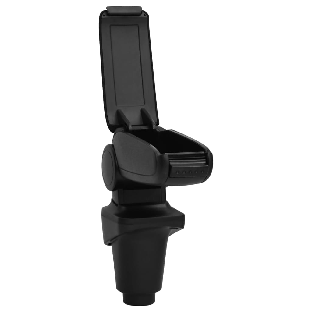 vidaXL Car Armrest for Fiat 500L (2012) Black 14x35x(37-53) cm ABS 4