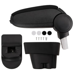 vidaXL Car Armrest Black 12x36x(33.5-48) cm ABS 1