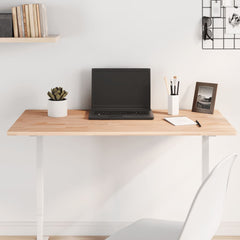 vidaXL Table Top Rectangular Solid Wood Beech Natural