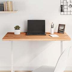 vidaXL Table Top Rectangular Solid Wood Beech Brown