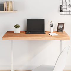 vidaXL Table Top Rectangular Solid Wood Beech Brown