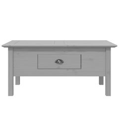 vidaXL Coffee Table BODO Grey 100x55x45 cm Solid Wood Pine 3