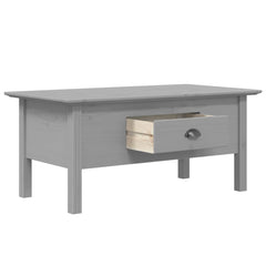 vidaXL Coffee Table BODO Grey 100x55x45 cm Solid Wood Pine 4