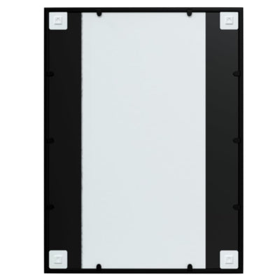 Wall Mirrors 3 pcs Black 80x60 cm Metal