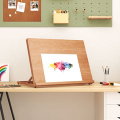 vidaXL Table Easel 65x48x7 cm Solid Beech Wood 1
