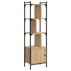 vidaXL Bookcase with Door Sonoma Oak 44.5x30x154.5 cm Engineered Wood 2