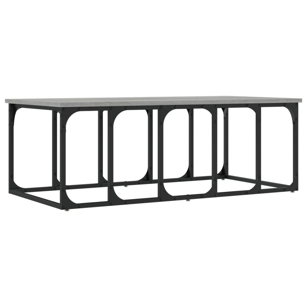 vidaXL Coffee Table Grey Sonoma 100x50x35.5 cm Engineered Wood 6