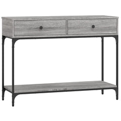 vidaXL Console Table Grey Sonoma 100x34,5x75 cm Engineered Wood 2