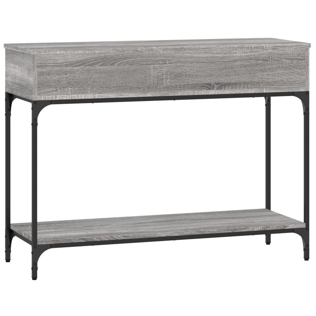 vidaXL Console Table Grey Sonoma 100x34,5x75 cm Engineered Wood 5