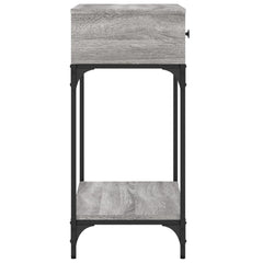 vidaXL Console Table Grey Sonoma 75x34,5x75 cm Engineered Wood 6