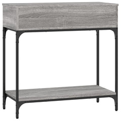 vidaXL Console Table Grey Sonoma 75x34,5x75 cm Engineered Wood 5