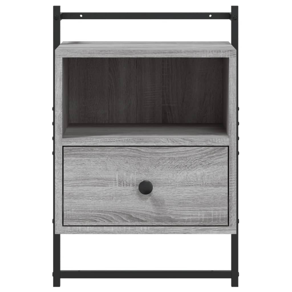 Bedside Cabinet Wall-mounted 40x30x61 cm Grey sonoma