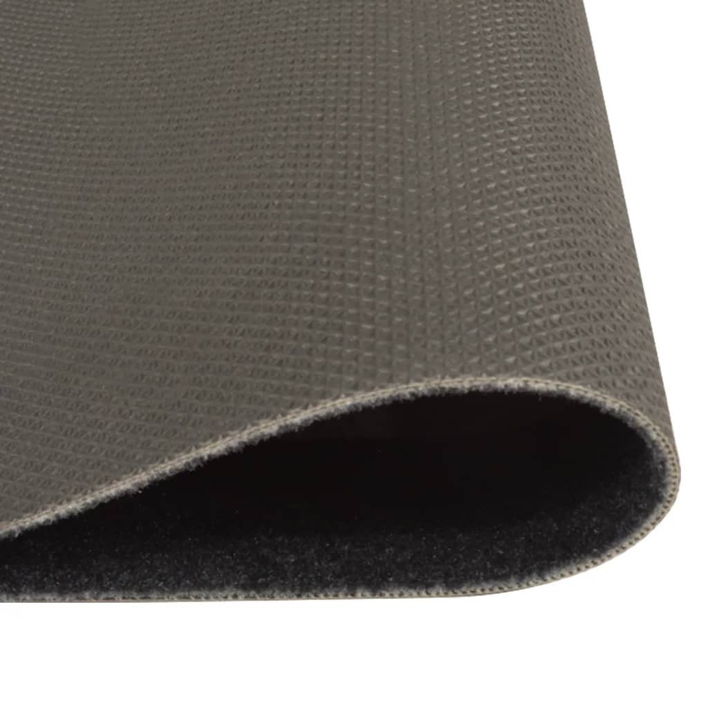 vidaXL Kitchen Rug Washable Coffee Black 60x180 cm Velvet 3
