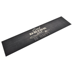 vidaXL Kitchen Rug Washable Kitchen Black 60x300 cm Velvet 1