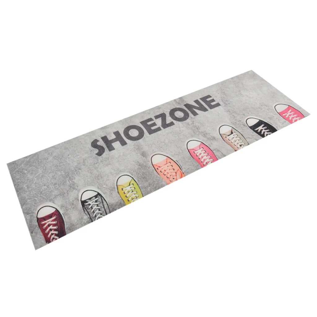 vidaXL Kitchen Rug Washable Shoezone 60x180 cm Velvet 1