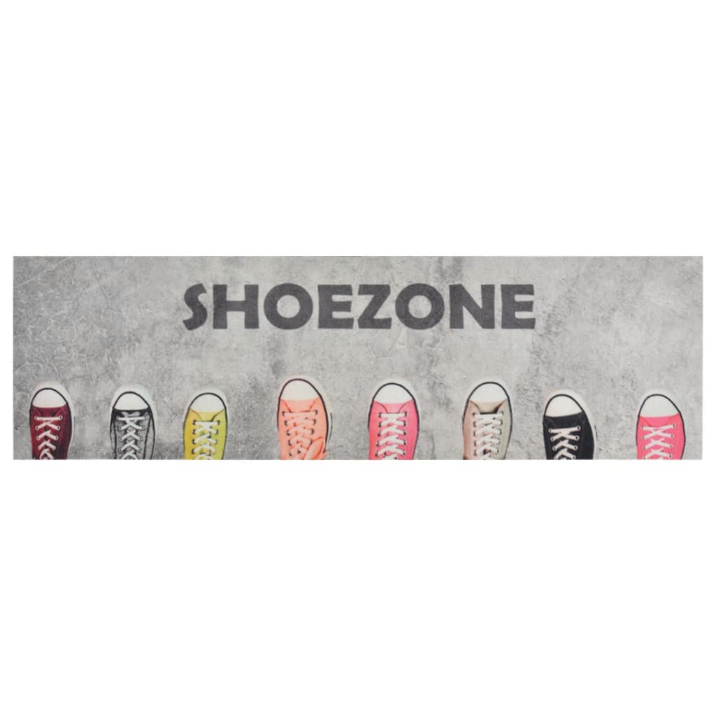 vidaXL Kitchen Rug Washable Shoezone 60x180 cm Velvet 2