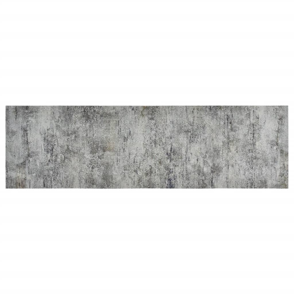 vidaXL Kitchen Rug Washable Beton 60x180 cm Velvet 2