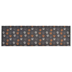 vidaXL Kitchen Rug Washable Paws 60x180 cm Velvet 2