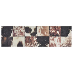 vidaXL Kitchen Rug Washable Animal Skin 60x180 cm Velvet 2