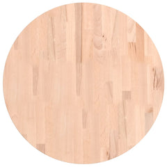 vidaXL Table Top Ø60x1.5 cm Round Solid Wood Beech 2