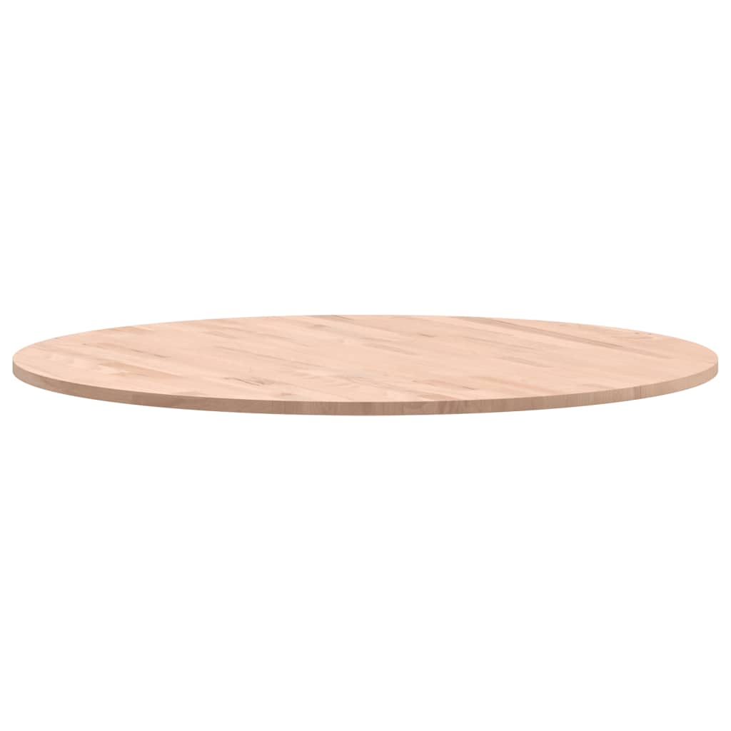 vidaXL Table Top Ø80x1.5 cm Round Solid Wood Beech 5