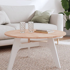 vidaXL Table Top Ø80x1.5 cm Round Solid Wood Beech 1