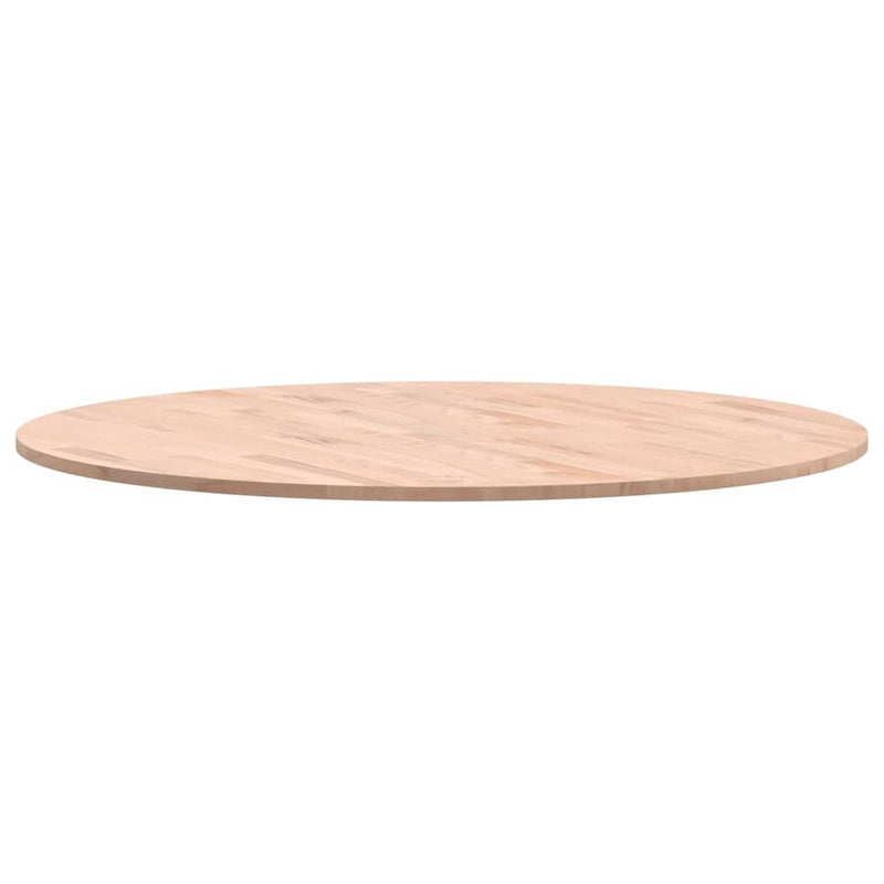 Table Top Ø90x1.5 cm Round Solid Wood Beech