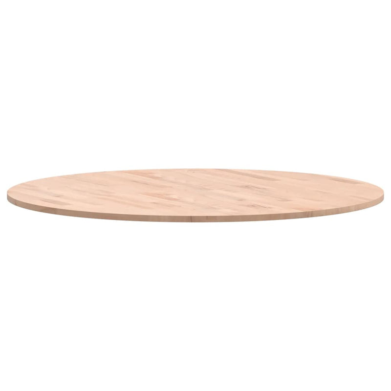 Table Top Ø90x1.5 cm Round Solid Wood Beech