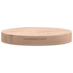 vidaXL Table Top Ø30x4 cm Round Solid Wood Beech 4