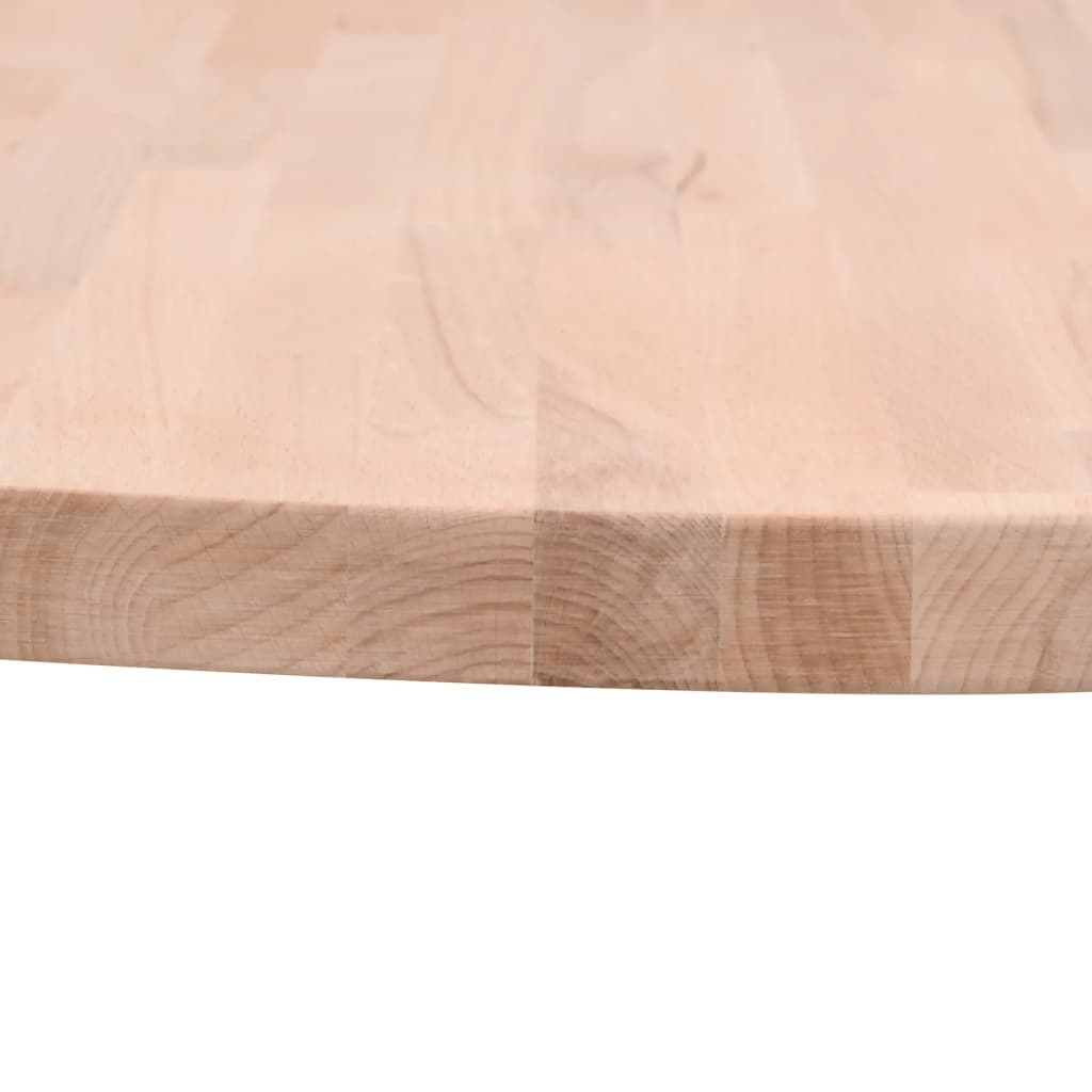 vidaXL Table Top Ø40x4 cm Round Solid Wood Beech 3