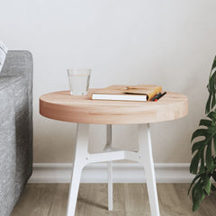 vidaXL Table Top Ø40x4 cm Round Solid Wood Beech 1