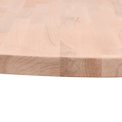 vidaXL Table Top Ø60x4 cm Round Solid Wood Beech 3