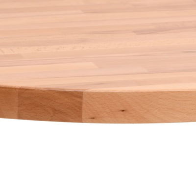 Table Top Ø50x1.5 cm Round Solid Wood Beech