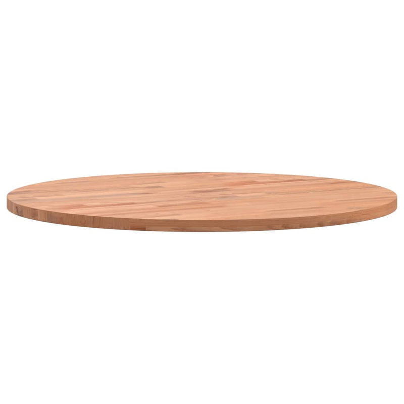 Table Top Ø50x1.5 cm Round Solid Wood Beech