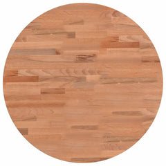 vidaXL Table Top Ø50x2.5 cm Round Solid Wood Beech 2