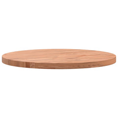vidaXL Table Top Ø50x2.5 cm Round Solid Wood Beech 5