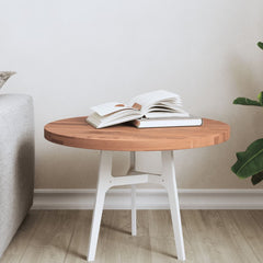 vidaXL Table Top Ø50x2.5 cm Round Solid Wood Beech 1