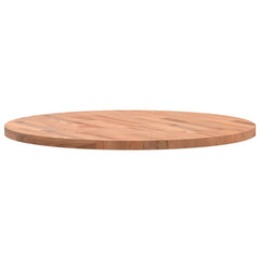 vidaXL Table Top Ø70x2.5 cm Round Solid Wood Beech 6