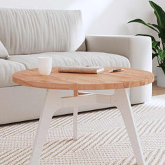 vidaXL Table Top Ø70x2.5 cm Round Solid Wood Beech 1