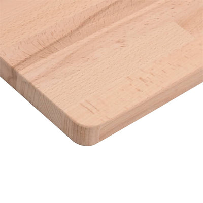 Table Top 50x50x1.5 cm Square Solid Wood Beech