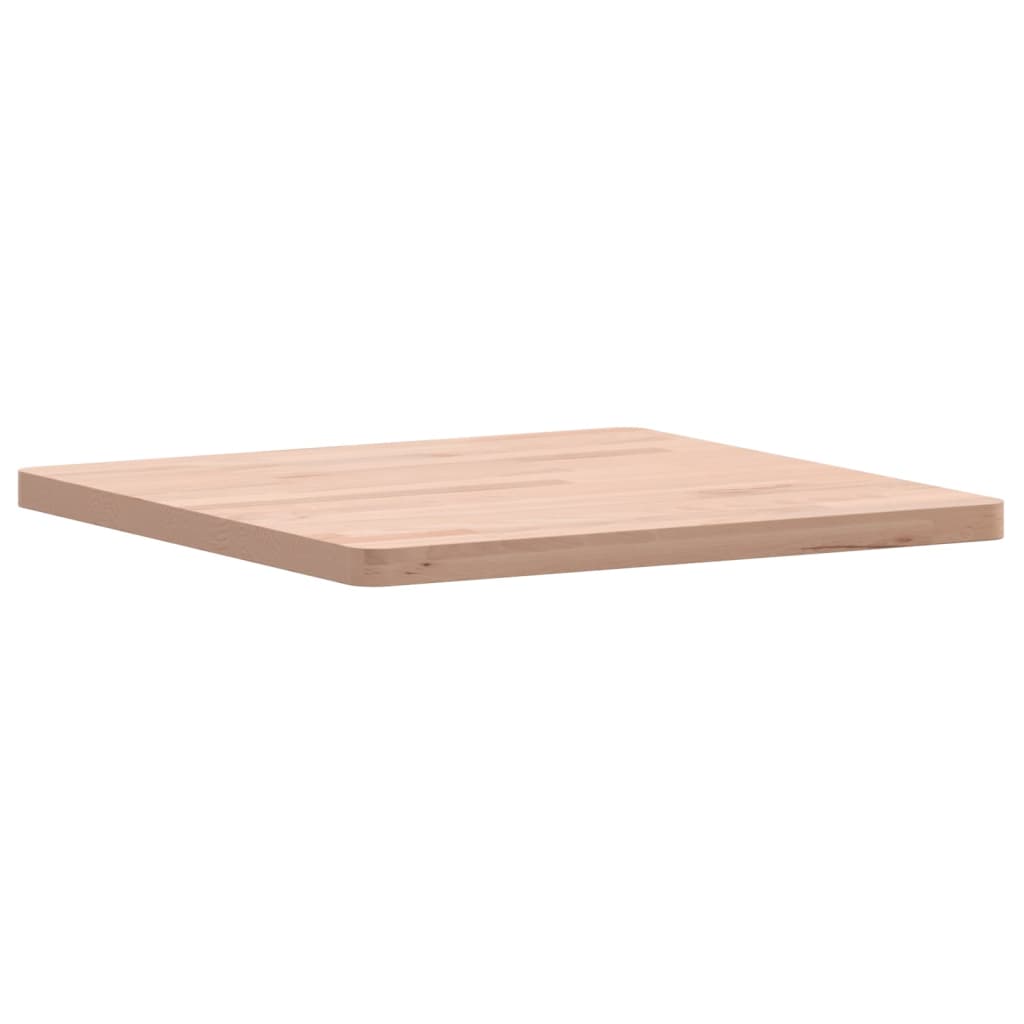 vidaXL Table Top 50x50x2.5 cm Square Solid Wood Beech 3