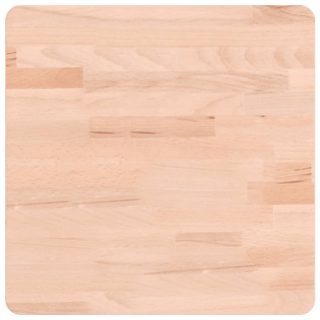 vidaXL Table Top 40x40x4 cm Square Solid Wood Beech 2