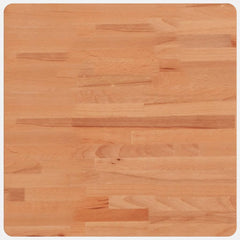 vidaXL Table Top 50x50x2.5 cm Square Solid Wood Beech 2