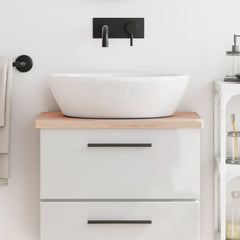 vidaXL Bathroom Countertop 60x40x2.5 cm Solid Wood Beech 1