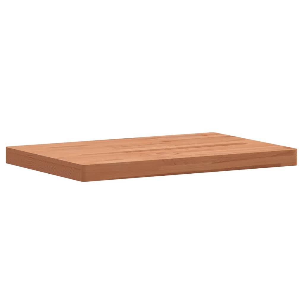 vidaXL Bathroom Countertop 80x40x4 cm Solid Wood Beech 3