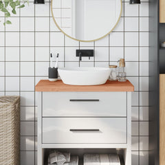 vidaXL Bathroom Countertop 80x40x4 cm Solid Wood Beech 1