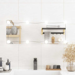 Wall Mirror with LED Lights Glass Rectangle with LEDs 30 x 80 cm