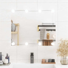 Wall Mirror with LED Lights Glass Rectangle with LEDs 50 x 60 cm
