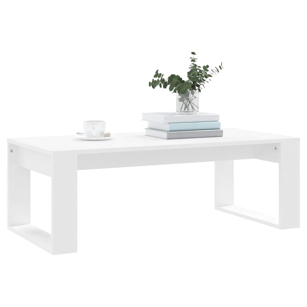 vidaXL Coffee Table | White | Engineered wood | Medium | Modern | Coffee Table 3