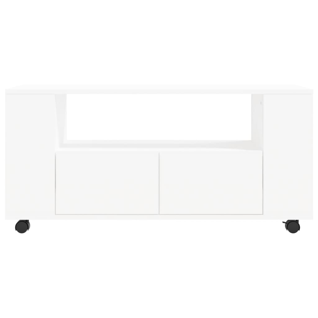 TV Cabinet 102x34,5x43 cm Engineered Wood White